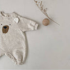 Cute Bear Face Jumpsuit Romper