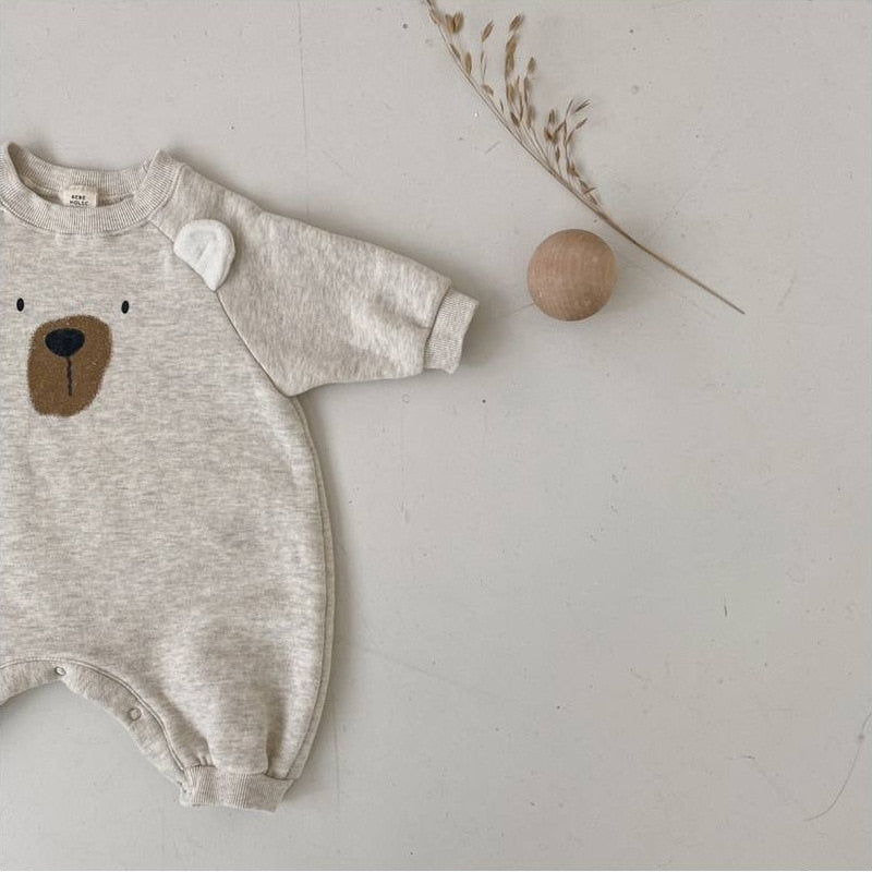Cute Bear Face Jumpsuit Romper