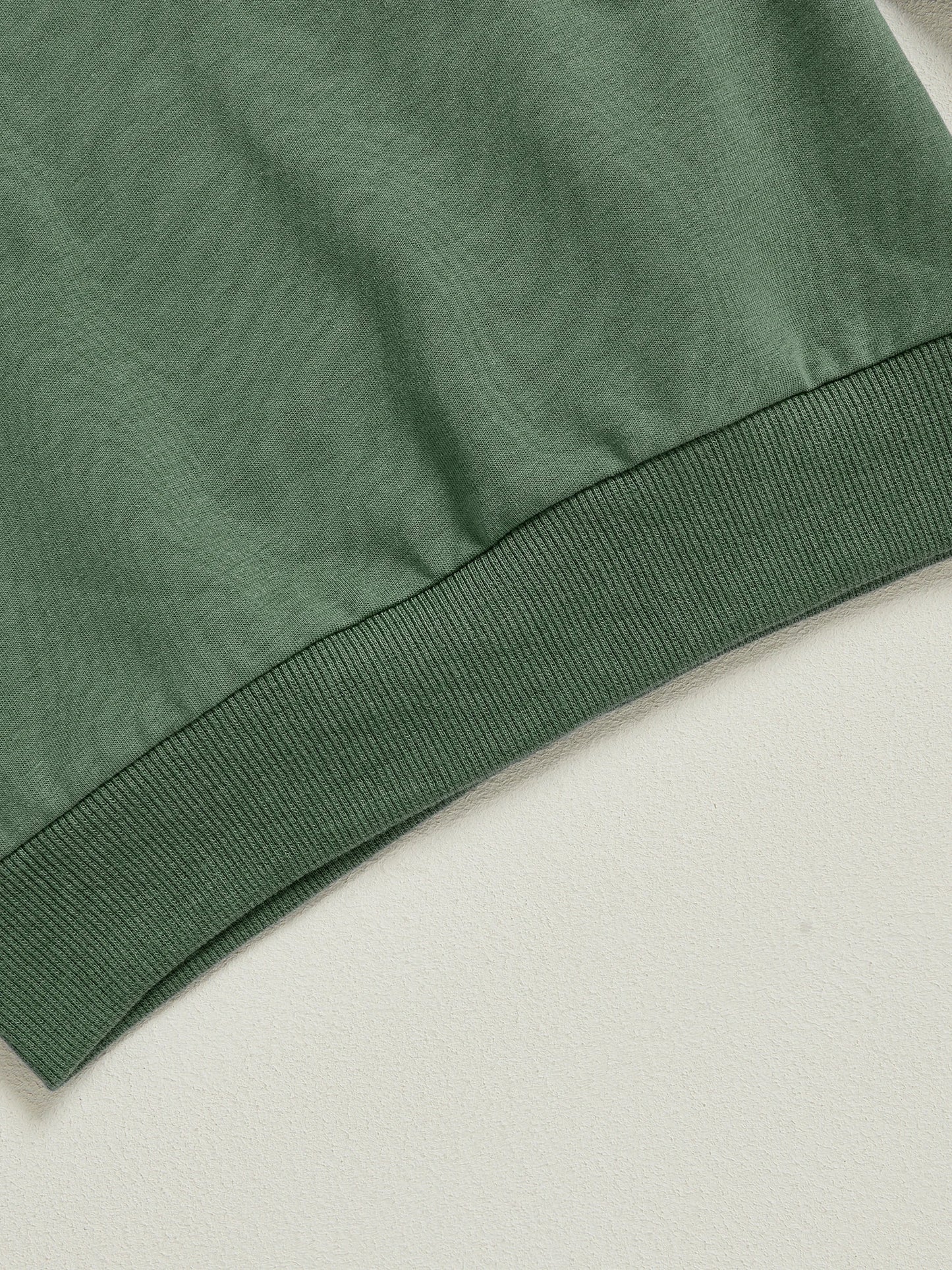 Baby Toddler Kids Boy Girl Solid Color Long Sleeve Round Neck Pullover Loose Top