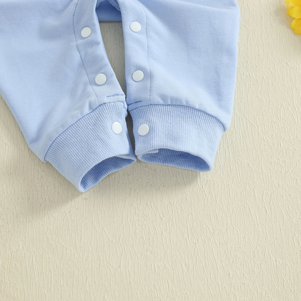 Baby Toddler Boy Lil Brother Fall Romper Plaid Print Letter Embroidery Long Sleeve Round Neck Full Length Jumpsuit