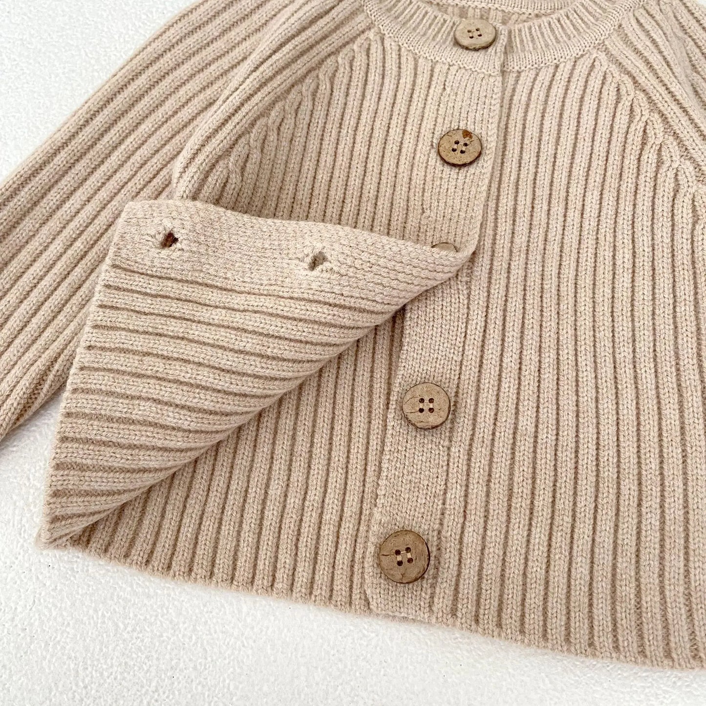 Baby Toddler Boy Girl Sweater Cardigan Knit Winter Clothes Thick Warm Knitwear Long Sleeve Top