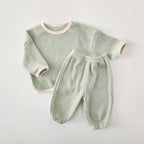 Waffle Sportswear Pants Set