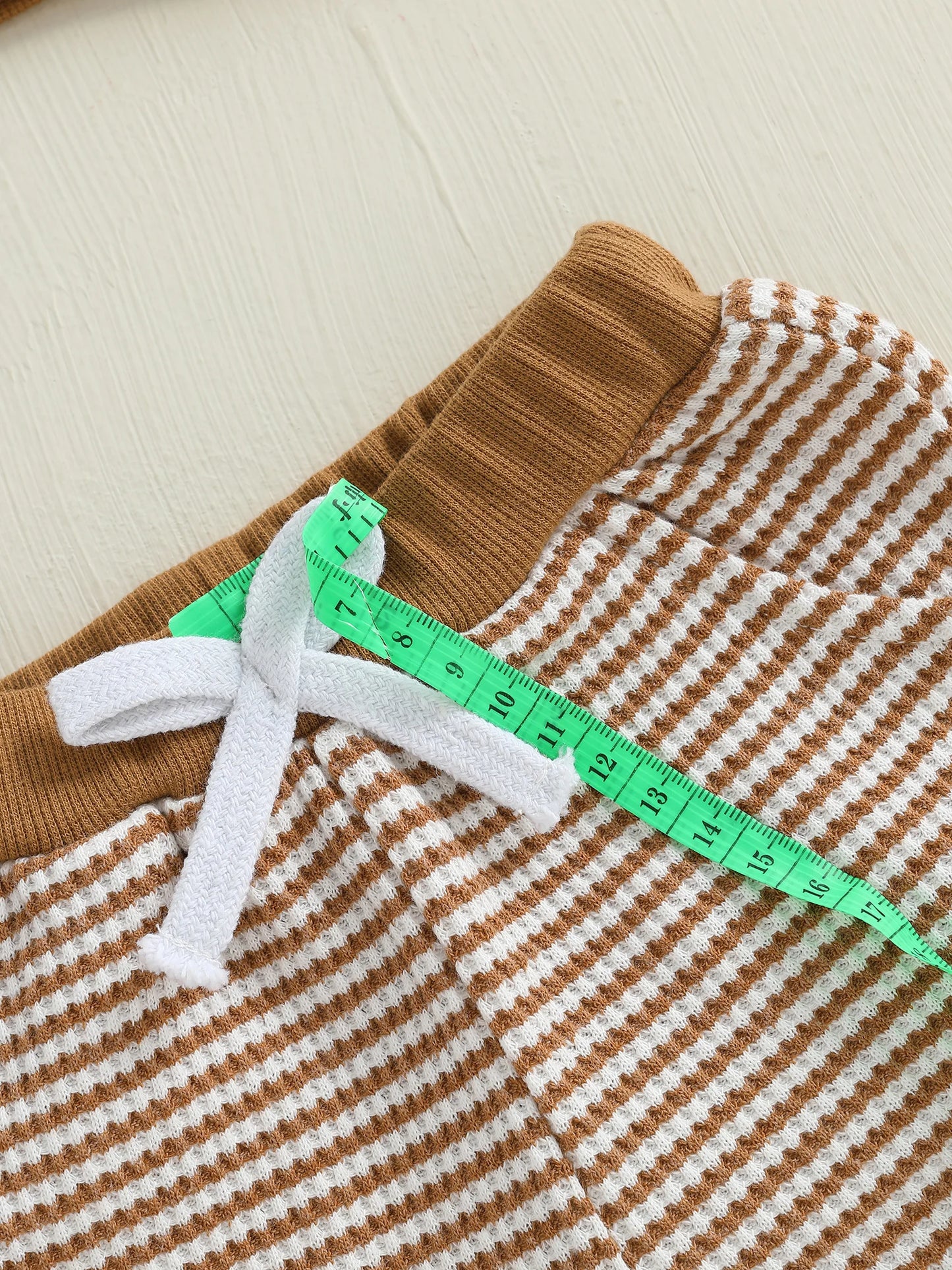 Baby Toddler Girls Boys 2Pcs Thanksgiving Outfits Turkey Embroidery Striped Long Sleeve Top and Elastic Pants Jogger Set