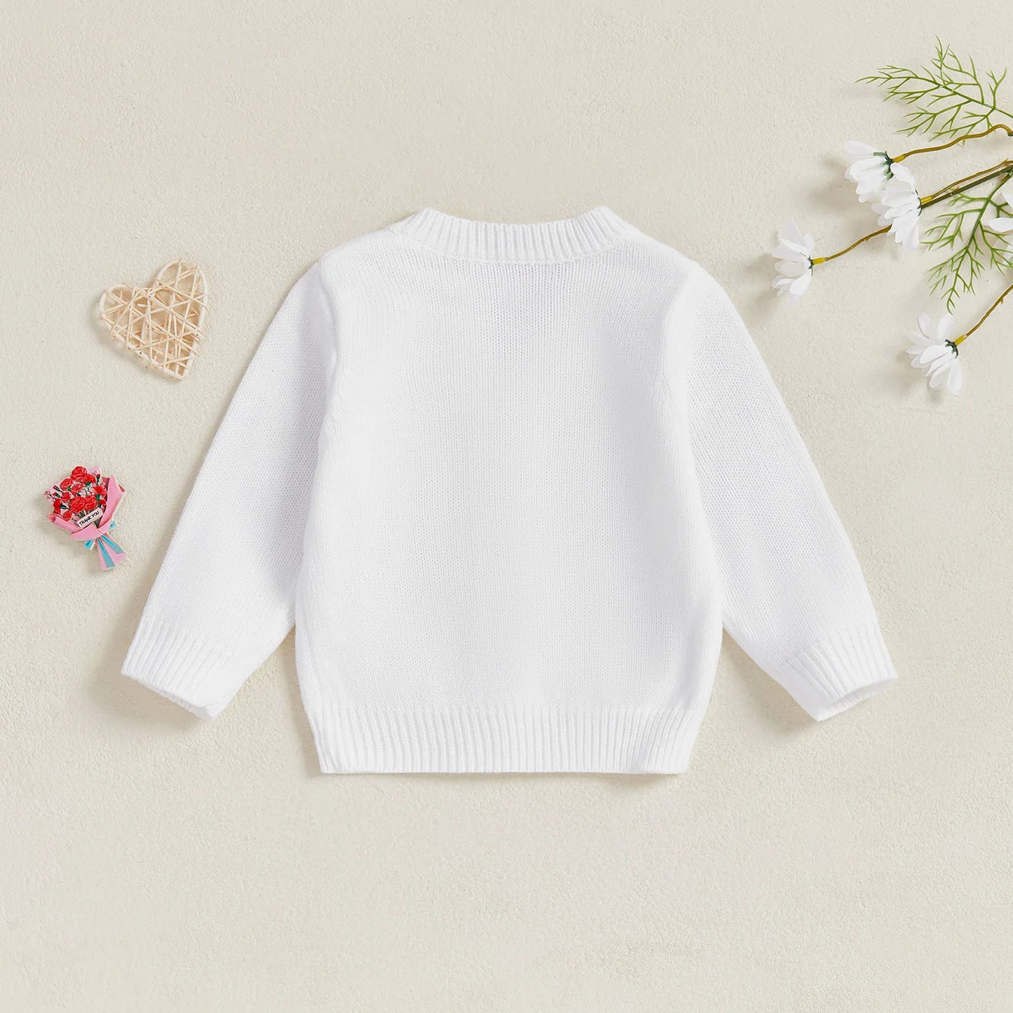 Baby Toddler Girls Sweater Casual Crocheted Strawberries Infant Button Cardigan Knitwear Warm Clothes Sweater