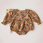 Vintage Style Spring Ruffle Romper