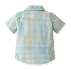 Short Sleeve Bow Tie Suspender Set