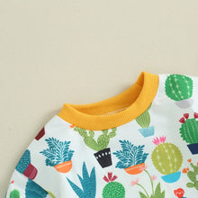 Load image into Gallery viewer, Baby Girls Boys Bodysuit Short Sleeve Crew Neck Cactus Print Jumpsuit Romper
