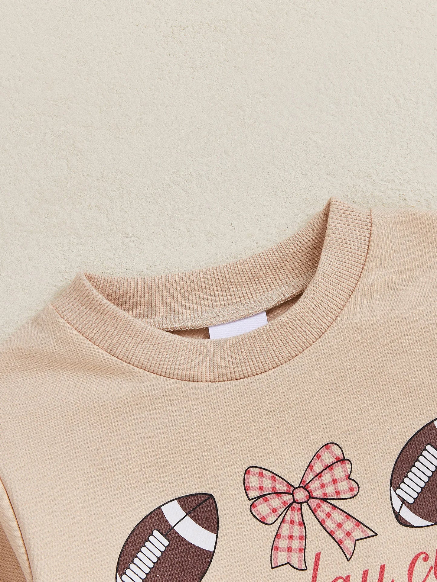 Baby Toddler Boys Girls Long Sleeve Crew Neck Letters Football Sunday Funday Game Day Pullover Top