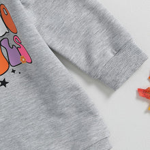 Load image into Gallery viewer, Baby Toddler Girls Boys Halloween Bodysuit Long Sleeve Crew Neck Ghost Letters Print Jumpsuit Romper
