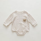 Long Sleeve Boys One Piece Bodysuit Romper