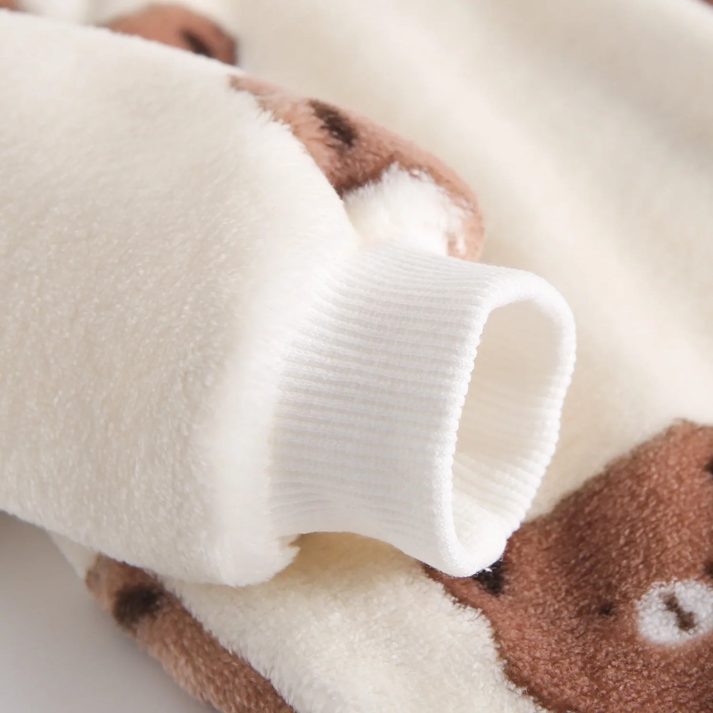 Baby Toddler Boy Girl 2Pcs Winter Clothes Set Thick Warm Pullover Top Pant Suit Bear Print Fleece Two Piece Jogger Set Outfit