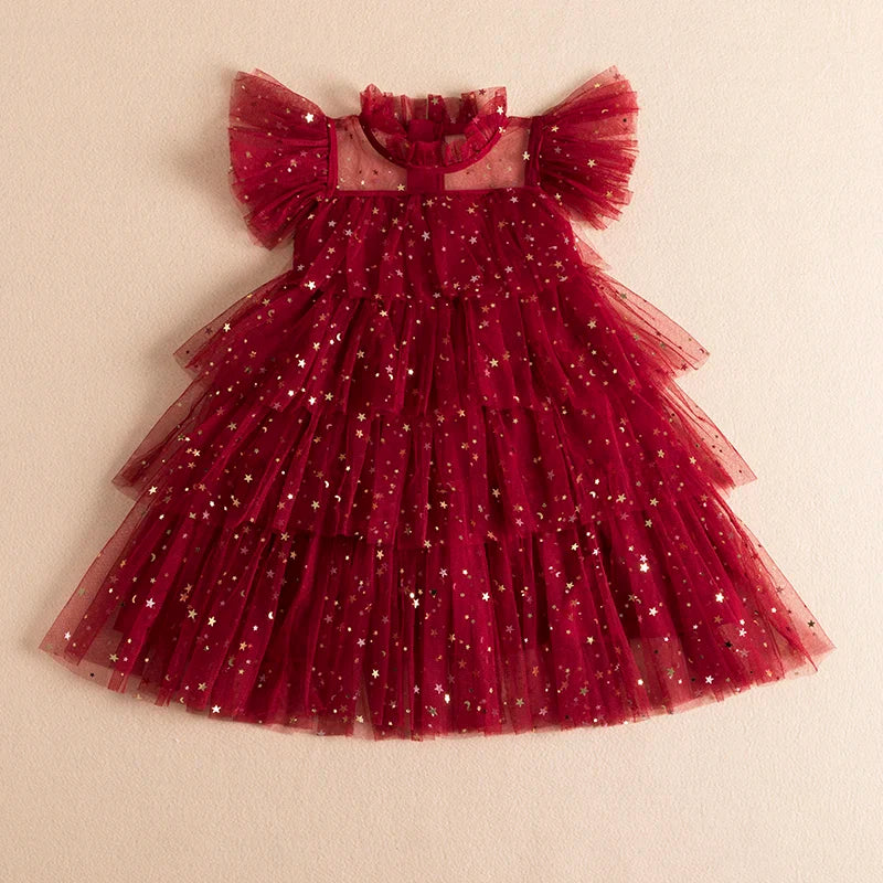 Elegant Lace Sequins Tulle Party Dress