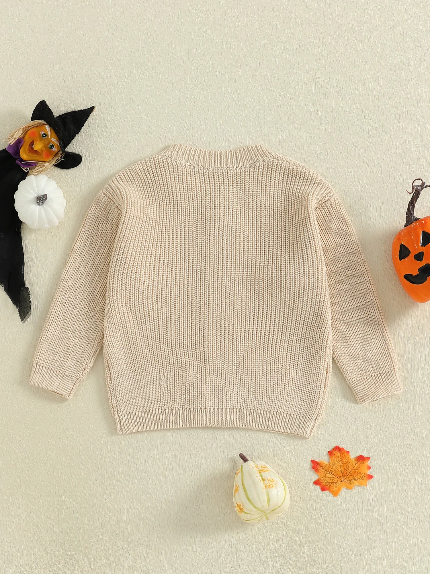 Baby Toddler Girls Halloween Sweater Casual Pumpkin Pattern Infant Button Cardigan Knitwear Warm Clothes Top