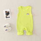 Rainbow Sleeveless Tank Playsuit Romper
