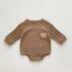 Long Sleeve Boys One Piece Bodysuit Romper