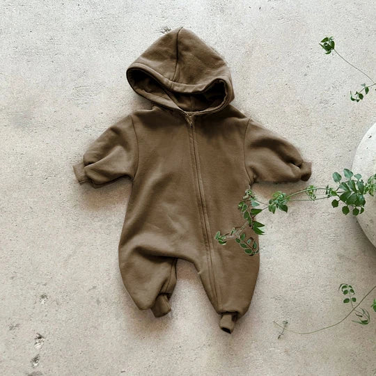 Casual Hooded Jumpsuit Romper