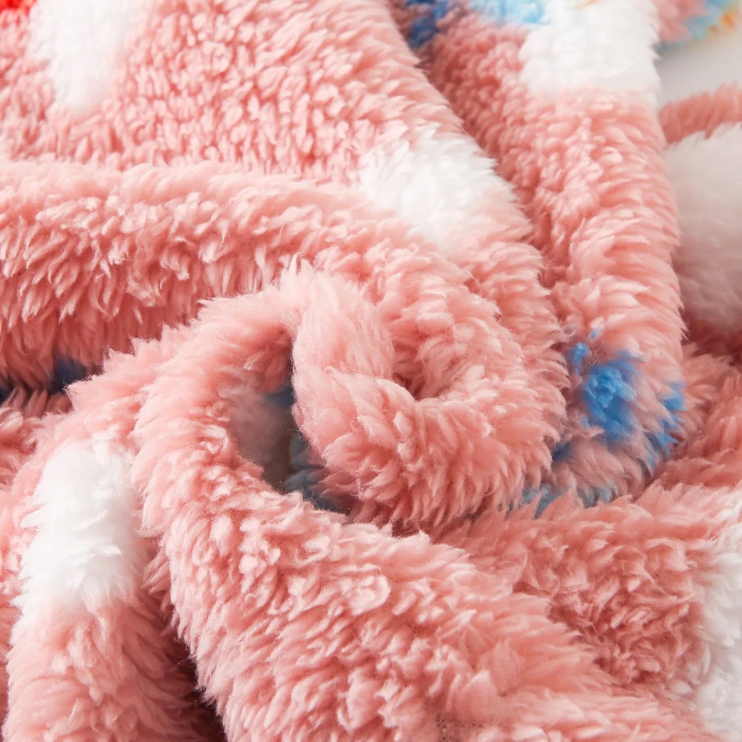 Baby Toddler Girl Winter Clothes Warm Thick Romper Zipper Long Sleeve Jumpsuit Rainbow Print Fleece Outfit