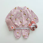 Girls Floral Jogger Set