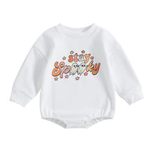 Load image into Gallery viewer, Baby Girls Boys Bodysuit Halloween Clothes Stay Spooky Ghost Print Long Sleeve Jumpsuits Romper
