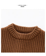 Load image into Gallery viewer, Newborn Baby Sweater Kid Boy Girl Winter Clothes Warm Thick Knit Pullover Top Infant Long Sleeve Basic Knitwear Outfit
