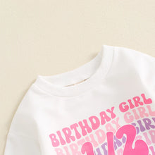 Load image into Gallery viewer, Baby Boys Girls 1/2 Half Birthday Romper Long Sleeve Crew Neck Letters Print Fall Bodysuit
