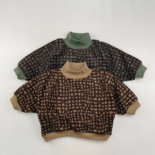 Toddler Kid Boy Girl Autumn Winter Clothes Pullover Top Thick Warm Outwear Loose Fit