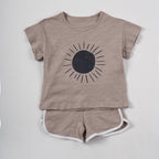 Printed T-shirt and Shorts Set