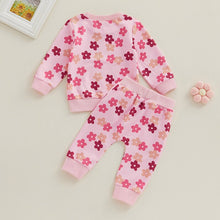 Load image into Gallery viewer, Baby Toddler Girl 2Pcs Clothes Set Fall Outfits Long Sleeve Floral Print Top Long Pants
