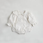 Ruffle Peter Pan Collar Romper