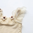 Girls Floral Swimming Suit