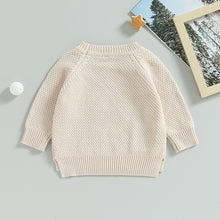 Load image into Gallery viewer, Baby Boy Girl Knitted Sweater Warm Long Sleeve Pullover with Pocket Autumn Knitwear
