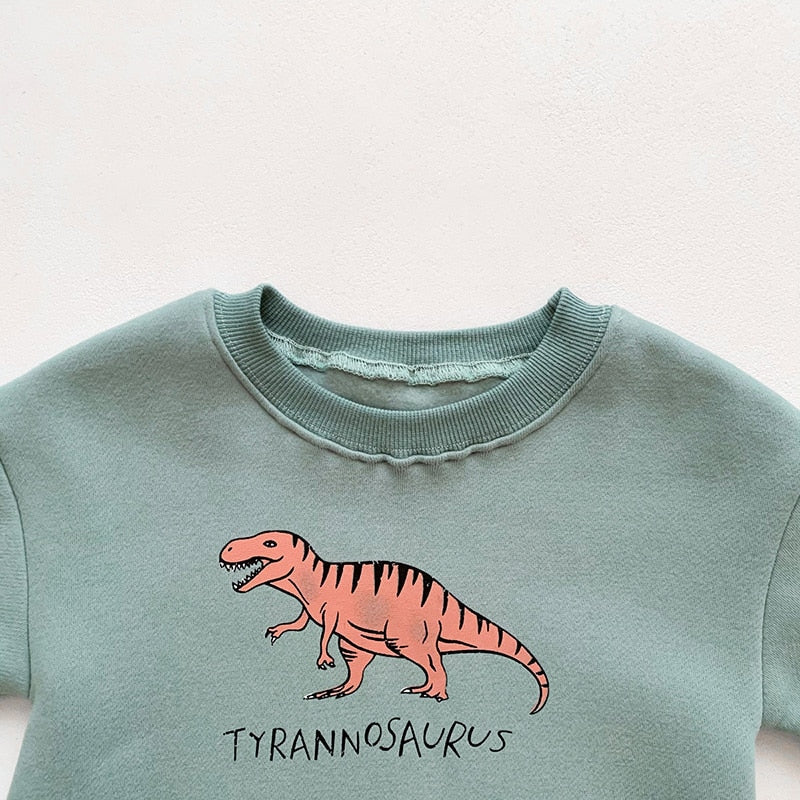 Cozy Dinosaur Jumpsuit Romper