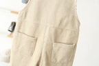 Corduroy Heart Print Jumpsuit Romper