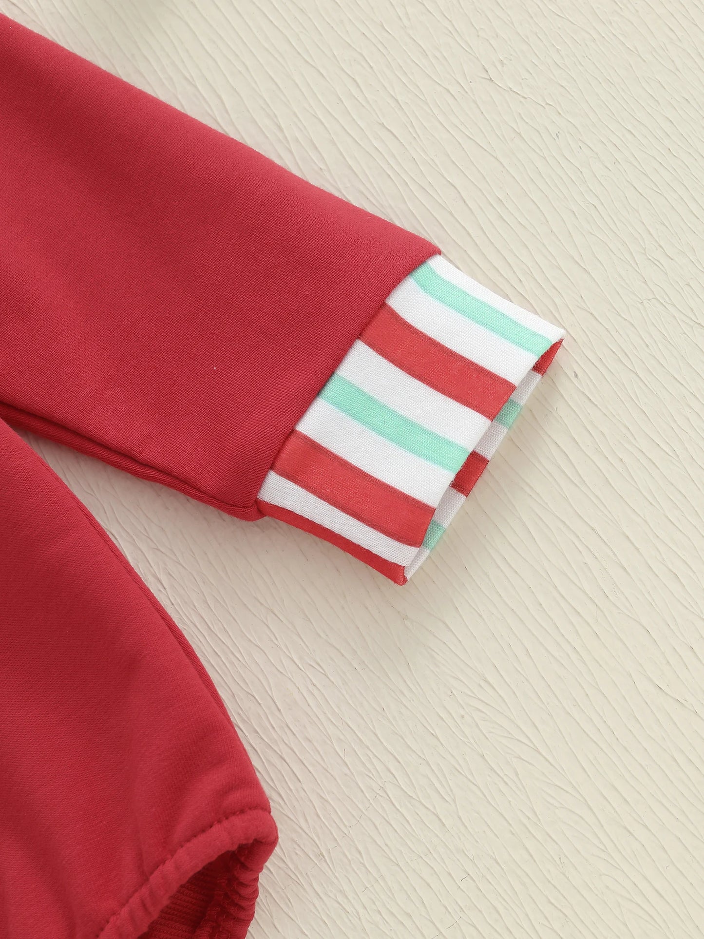 Baby Boys Girls Christmas Gingerbread Embroidery Romper Long Sleeve Crew Neck Bubble Infant Jumpsuit