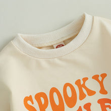 Load image into Gallery viewer, Baby Boy Girl Bodysuit Halloween Long Sleeve Letter &amp; Cartoon Print Jumpsuit Romper
