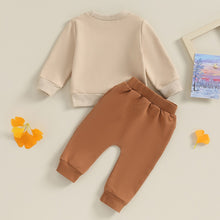 Load image into Gallery viewer, Toddler Baby Boy Girl 2Pcs Football Outfit Game Day Letter Print Long Sleeve Top and Pants Set Fall
