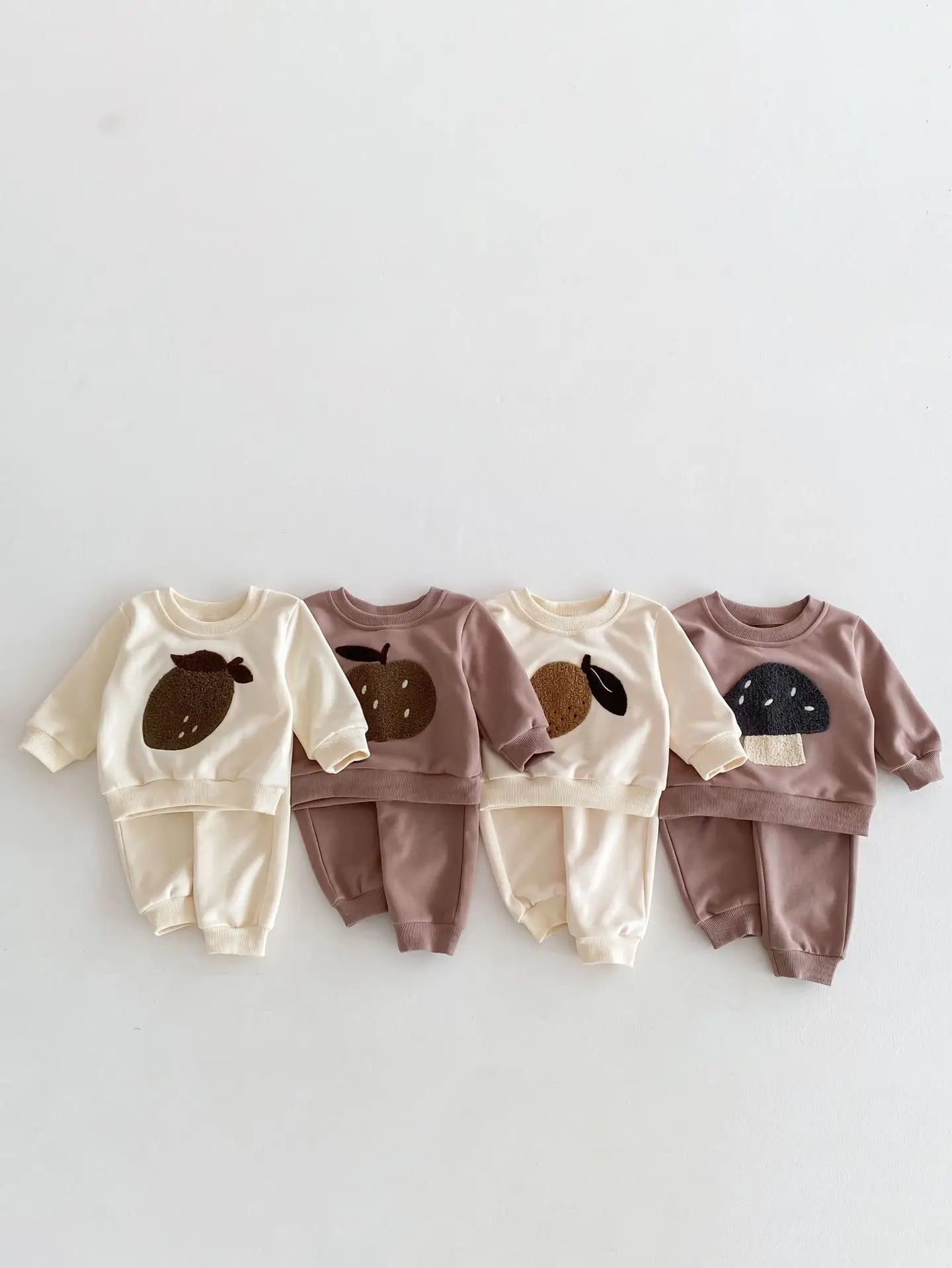 Baby Toddler Boy Girl 2Pcs Clothes Set Autumn Winter Infant Jogger Set Long Sleeve Pullover Top Pant Suit Outfit