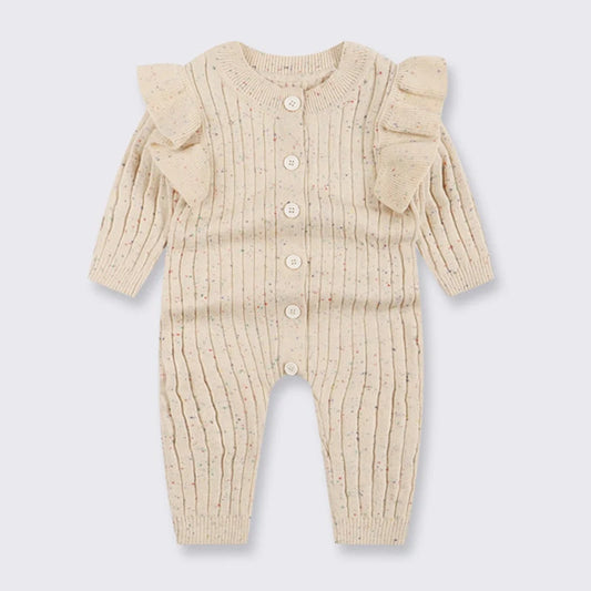 Baby Toddler Girl Romper Sweater Winter Warm Clothes Long Sleeve Thick Jumpsuit Cute Sweet Knitwear Outfit
