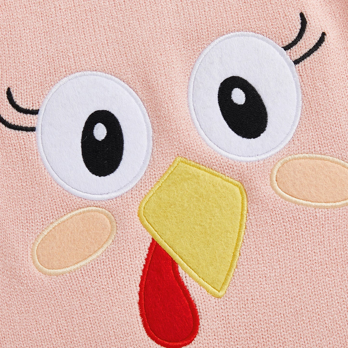 Baby Girl Thanksgiving Knit Romper Cute Turkey Print Square Neck Sleeveless Infant Jumpsuit Overalls