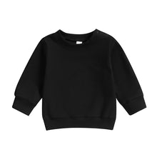 Load image into Gallery viewer, Toddler Baby Boys Girls Long Sleeve Crewneck Plain Solid Color Pullover Fall Tops
