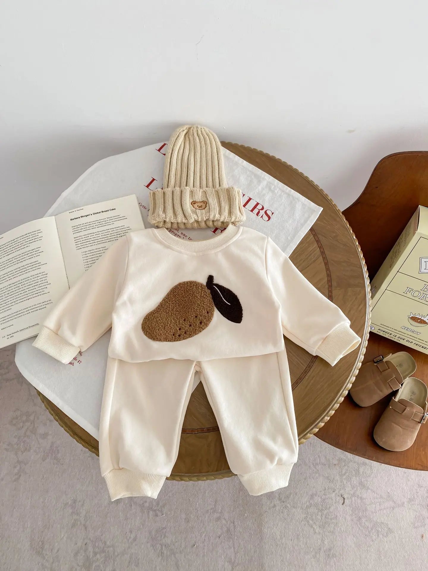 Baby Toddler Boy Girl 2Pcs Clothes Set Autumn Winter Infant Jogger Set Long Sleeve Pullover Top Pant Suit Outfit