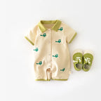 Snap Style Crocodile Jumpsuit Romper