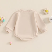 Load image into Gallery viewer, Baby Girls Boys Bodysuit Little Pumpkin Letter Embroidery Long Sleeve Bubble Jumpsuit Halloween Thanksgiving
