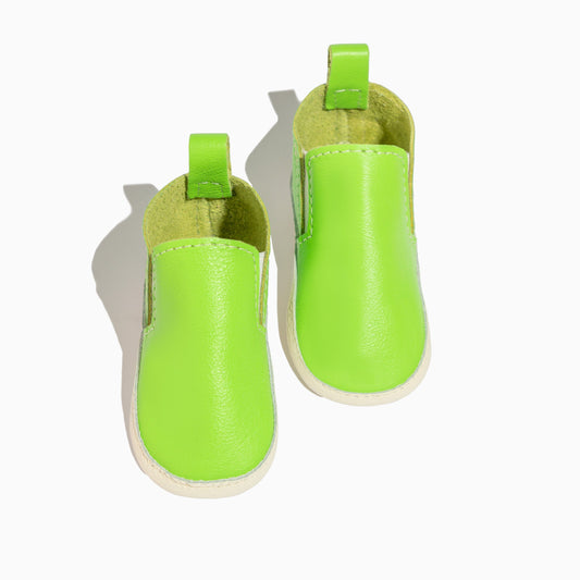 Lime Slip On Baby Shoe