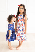 Star Bright S/S Pocket Twirl Dress