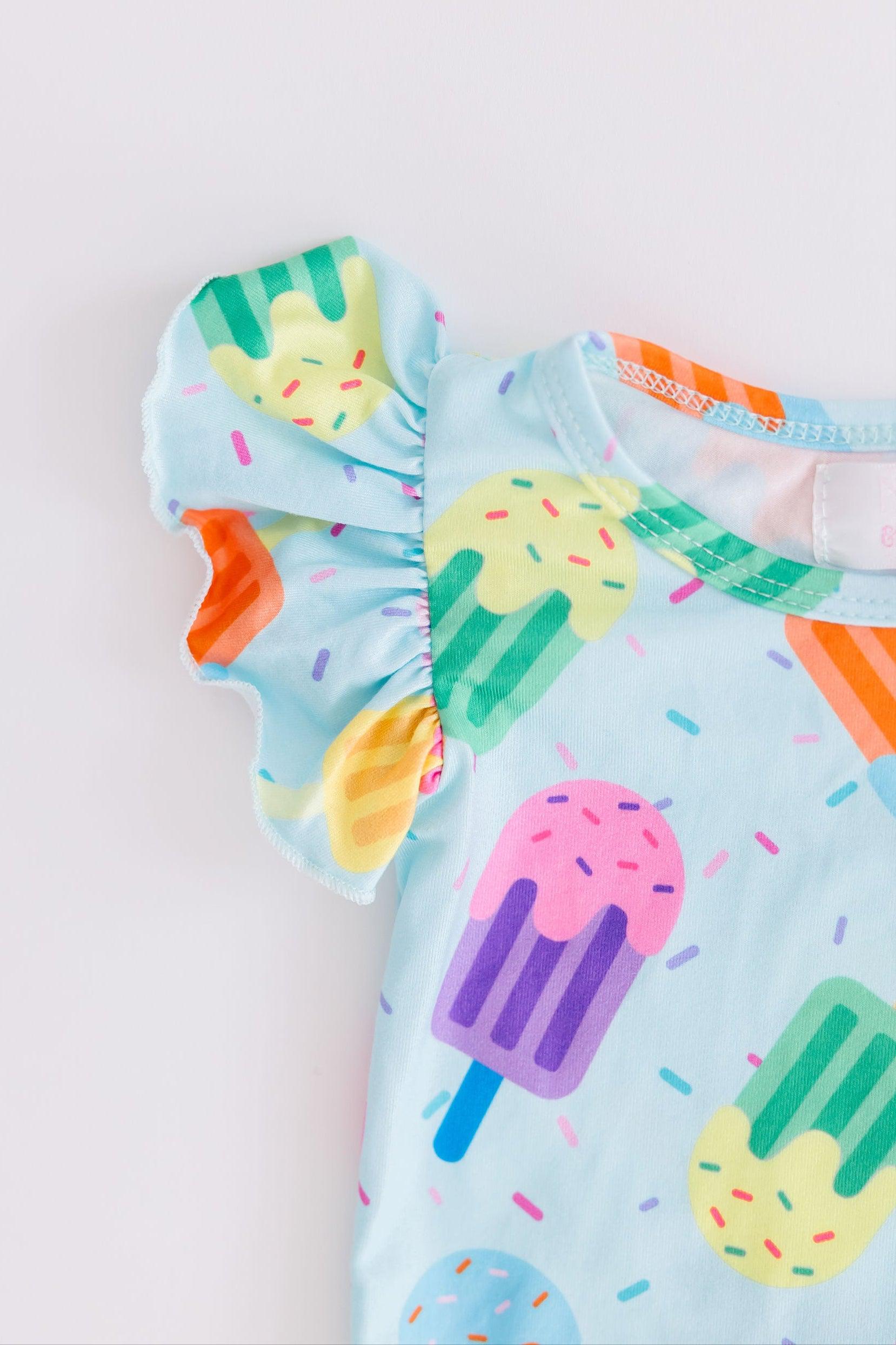 Sweet Treat S/S Flutter Bodysuit Romper
