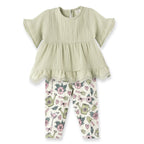 Garden Bloom Top & Leggings Floral Set