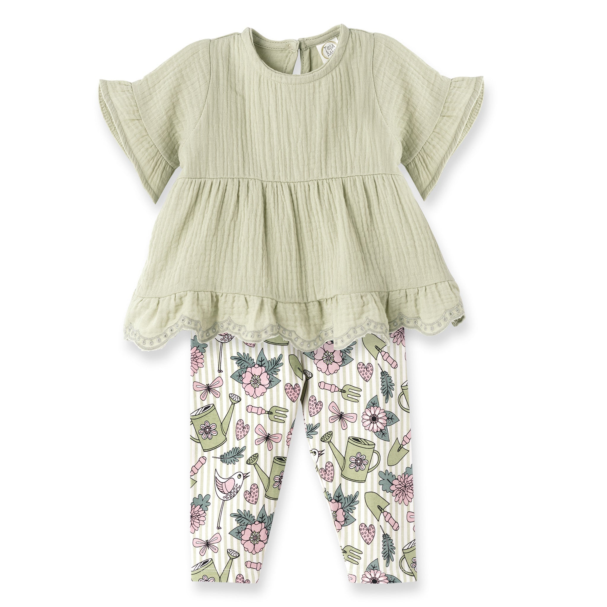 Garden Bloom Top & Leggings Floral Set