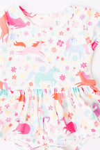 Unicorn Wish Twirl Bodysuit Romper