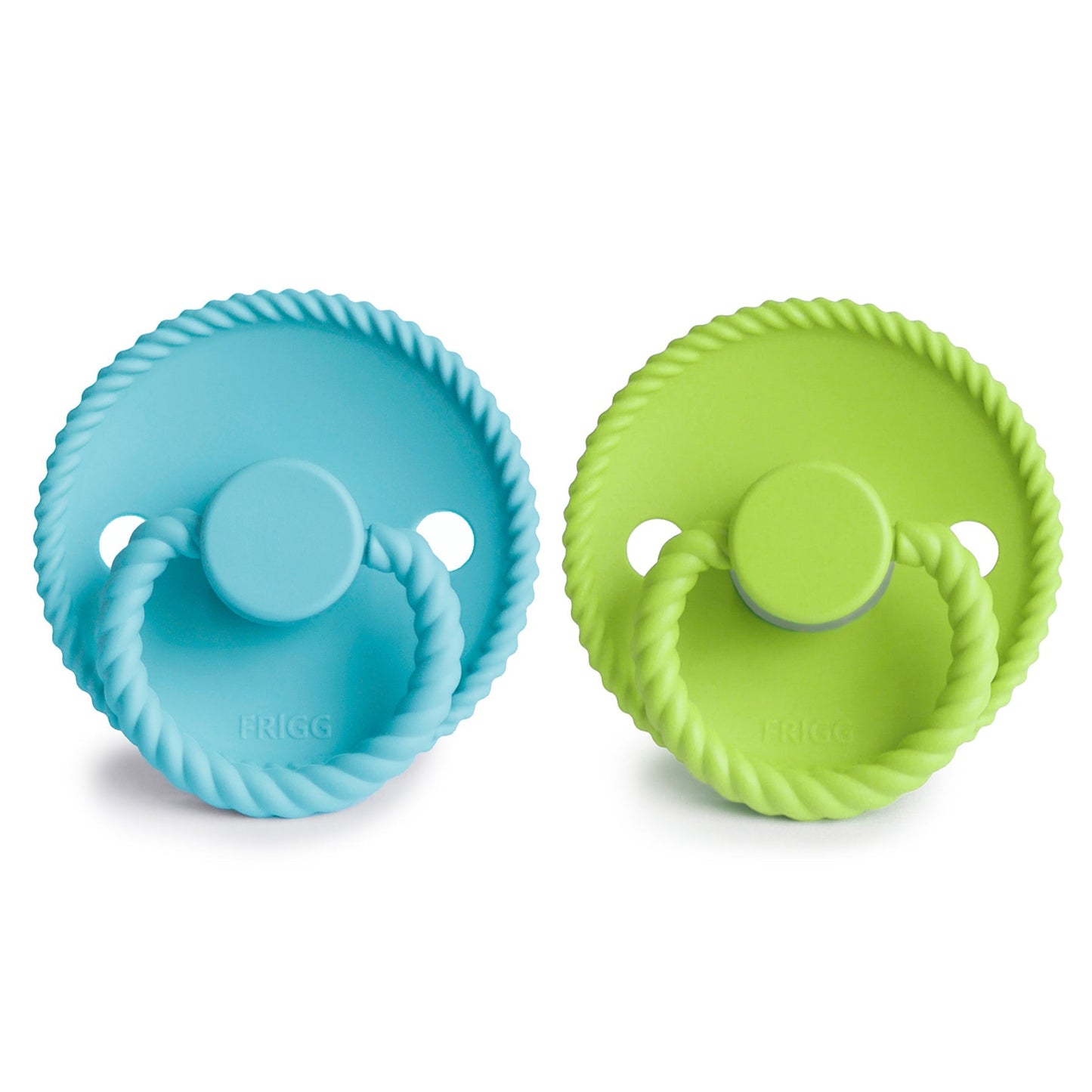 FRIGG Rope Natural Rubber Pacifier 2-Pack